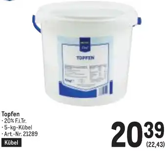 Metro Topfen Angebot