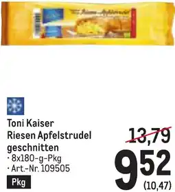 Metro Riesen Apfelstrudel geschnitten Angebot