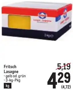 Metro Fritsch Lasagne Angebot