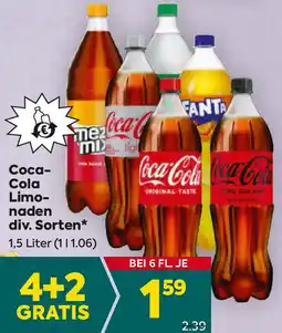 Billa Coca- Cola Limo- naden Angebot