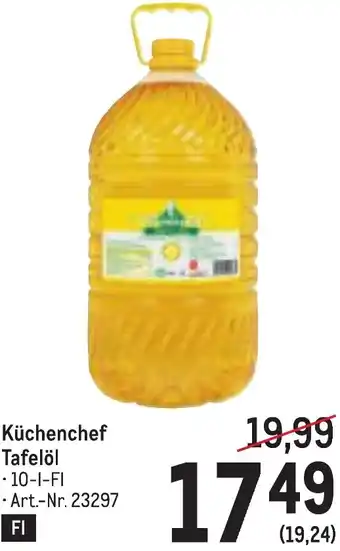 Metro Küchenchef Tafelöl Angebot