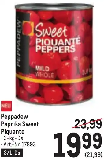 Metro Paprika Sweet Piquante Angebot