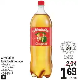 Metro Kräuterlimonade Angebot