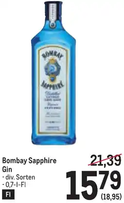 Metro Bombay Sapphire Gin Angebot