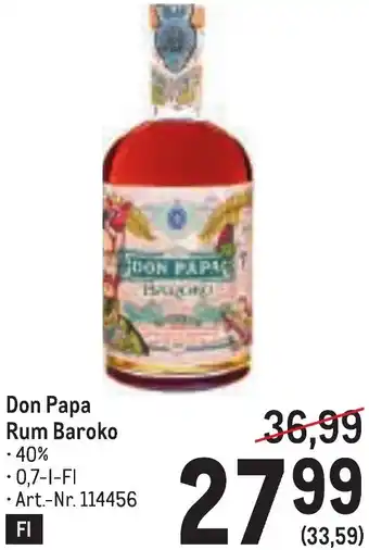 Metro Rum Baroko Angebot