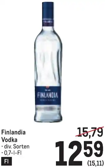 Metro Finlandia Vodka Angebot