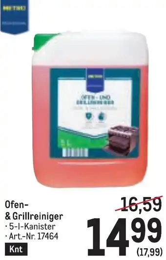 Metro Ofen- & Grillreiniger Angebot