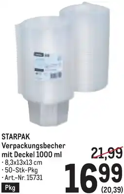 Metro Verpackungsbecher Angebot