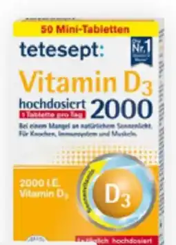 Bipa Tetesept Vitamin D3 2000 Angebot