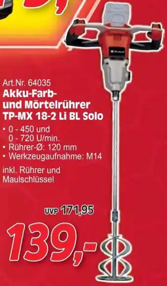 Zgonc Akku-Farb- und Mörtelrührer Angebot