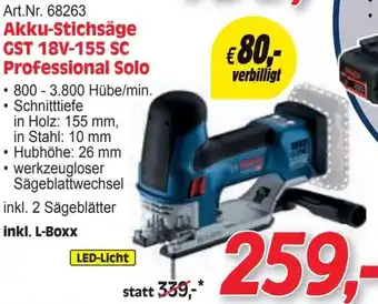 Zgonc Akku-Stichsäge Angebot