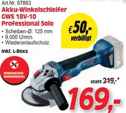 Zgonc Akku-Winkelschleifer Angebot