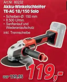 Zgonc Akku-Winkelschleifer Angebot