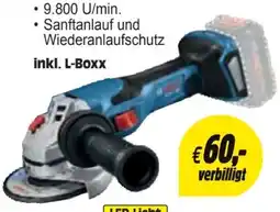 Zgonc Bosch Akku-Winkelschleifer Biturbo GWS 18V-15 C Solo Angebot