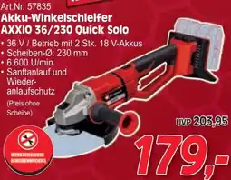 Zgonc Akku-Winkelschleifer AXXIO Angebot