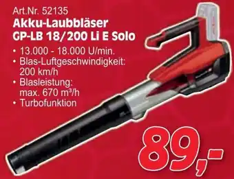 Zgonc Akku-Laubbläser Angebot