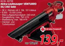 Zgonc Akku-Laubsauger VENTURRO Angebot