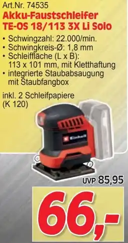 Zgonc Akku-Faustschleifer Angebot