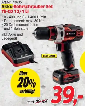 Zgonc Akku-Bohrschrauber Set Angebot