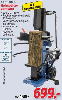 Zgonc Holzspalter Compact Angebot