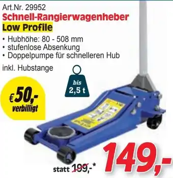 Zgonc Schnell-Rangierwagenheber Angebot