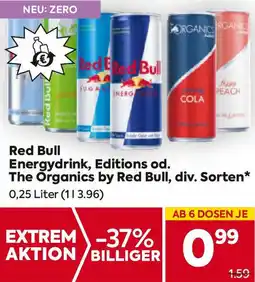 Billa Energydrink, Editions od. The Organics Angebot