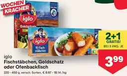 MPreis Fischstäbchen, Goldschatz oder Ofenbackfisch Angebot