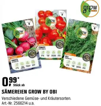 OBI Sämereien grow by obi Angebot