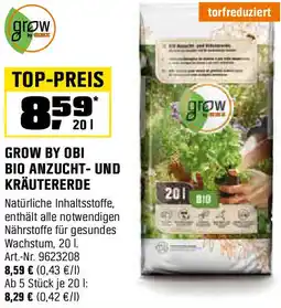 OBI Bio anzucht- und kräutererde Angebot