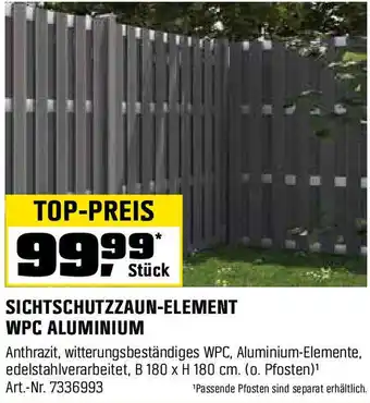 OBI Sichtschutzzaun-element Angebot