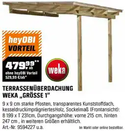 OBI Terrassenüberdachung weka grösse 1 Angebot