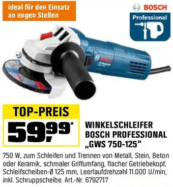 OBI Winkelschleifer bosch professional Angebot