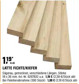 OBI Latte fichte/kiefer Angebot