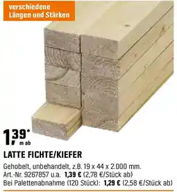 OBI Latte fichte/kiefer Angebot