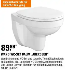 OBI Wand wc-set baliv aberdeen Angebot