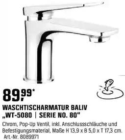 OBI Waschtischarmatur baliv Angebot