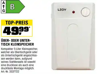 OBI Über- oder unter- tisch kleinspeicher Angebot