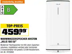 OBI Warmwasserspeicher ariston velis 100 eu Angebot