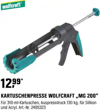 OBI Kartuschenpresse wolfcraft Angebot