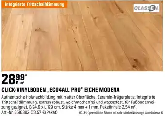 OBI Click-vinylboden eco4all pro eiche modena Angebot