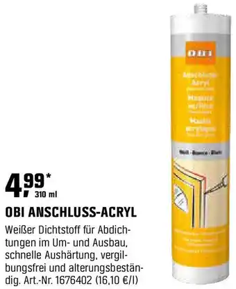 OBI Obi anschluss-acryl Angebot