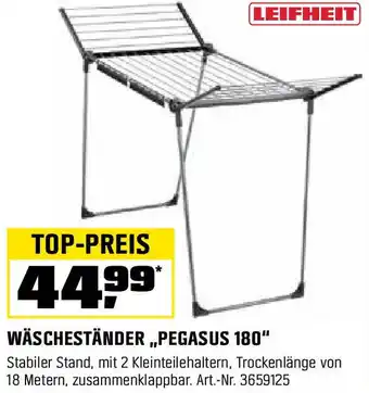 OBI Wäscheständer pegasus 180 Angebot