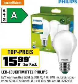 OBI Led-leuchtmittel philips Angebot