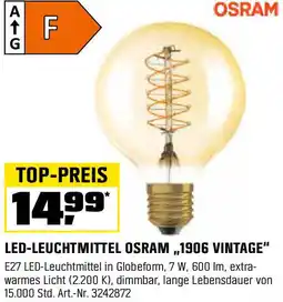 OBI Led-leuchtmittel osram 1906 vintage Angebot