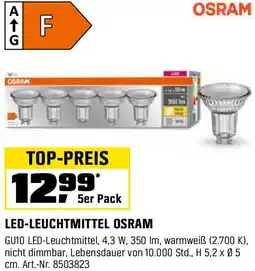 OBI Led-leuchtmittel osram Angebot