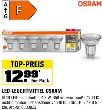 OBI Led-leuchtmittel osram Angebot