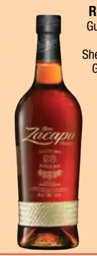 Maximarkt Ron Zacapa Rum 23 Centenario Sistema Solera Grand Reserve Angebot