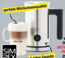 Maximarkt Simpex Professional Milchschäumer Angebot