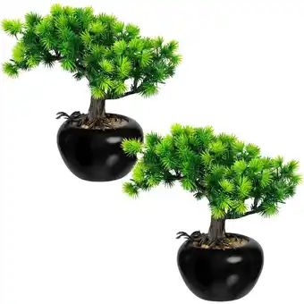 Möbelix Kunstpflanze, Bonsai Grün, inkl. Topf, H: 19 cm Angebot