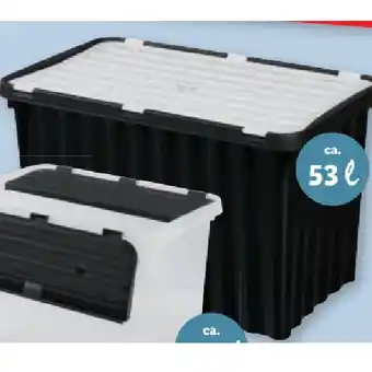 Lidl Klappdeckelbox 53 l, schwarz Lidl Angebot